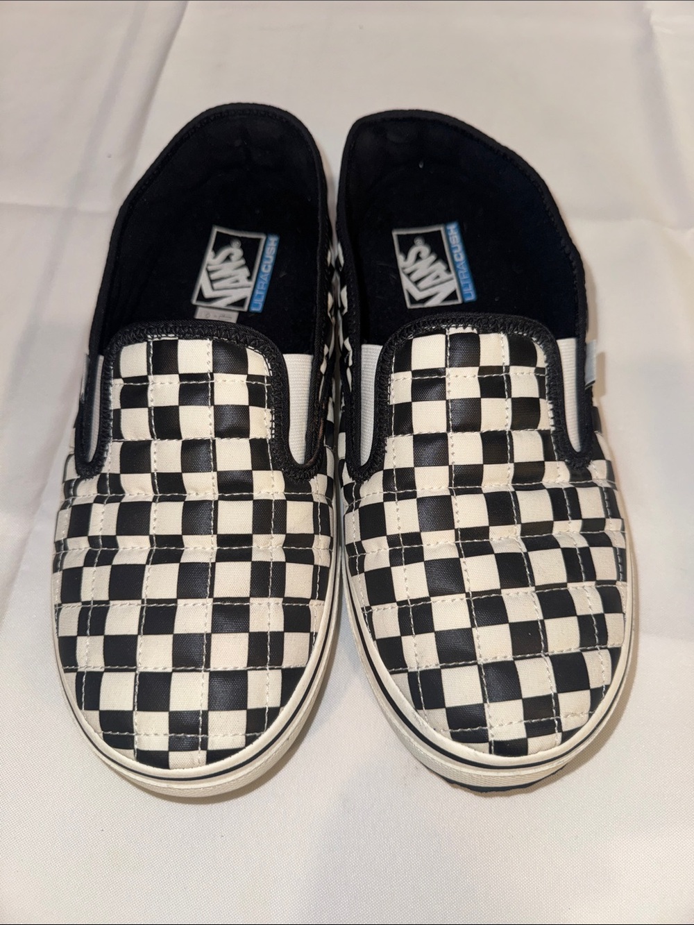 Vans Checkerboard Slip-On Sneakers - Black & White
